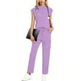 thumbnail image 1 of 2pcs/women's surgical gown set modern version top and drawstring waist pants scrub uniform set, 1 of 7