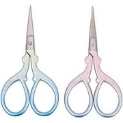 2pcs Sewing Scissors 3.7 Inch Small Stainless Steel Sharp Tip Brow Shaping Classic Scissors Shears for DIY Crafting Needle Work Threading Art Work Classic