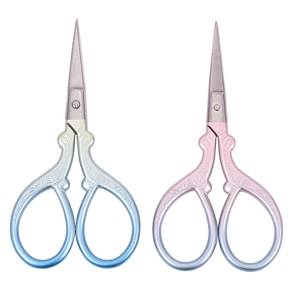 2pcs Sewing Scissors 3.7 Inch Small Stainless Steel Tip Brow Shaping Classic Scissors Shears for DIY Crafting Needle Work Threading