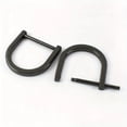 thumbnail image 1 of 2pcs Shackle Screw D Rings U Shape D-Ring Replacement for Purse Keychain Strap Buckle, 1 of 10