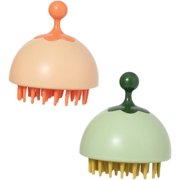 2pcs Shampoo Brush Scalp Brush Hair Scrubber Hair Washing Brush Hair Cleansing Brush Silicone Scalp Scrubber Face Silicone Scrubber Silicone Pet Brush Shampoo Head Scrubber Miss