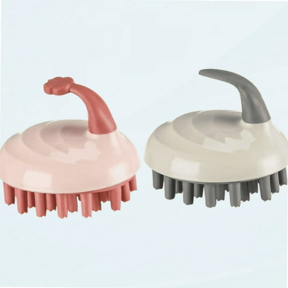 2pcs Shampoo Comb Hair Teasing Comb Hair Scrubber Baby Brushes for Hair Scalp Brush Dandruff Cleaning Brush Shower Hair Brush Pp Kids Hairbrush Hair Scalp Massager Massaging Brush