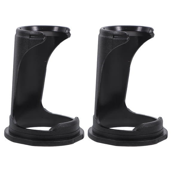 2pcs Shaving Brush Holder: Plastic Shaving Brush Organizer with Stable Table Stand- Beard Manual Razor Holder for Men - Modern Design for Bathroom or Desk