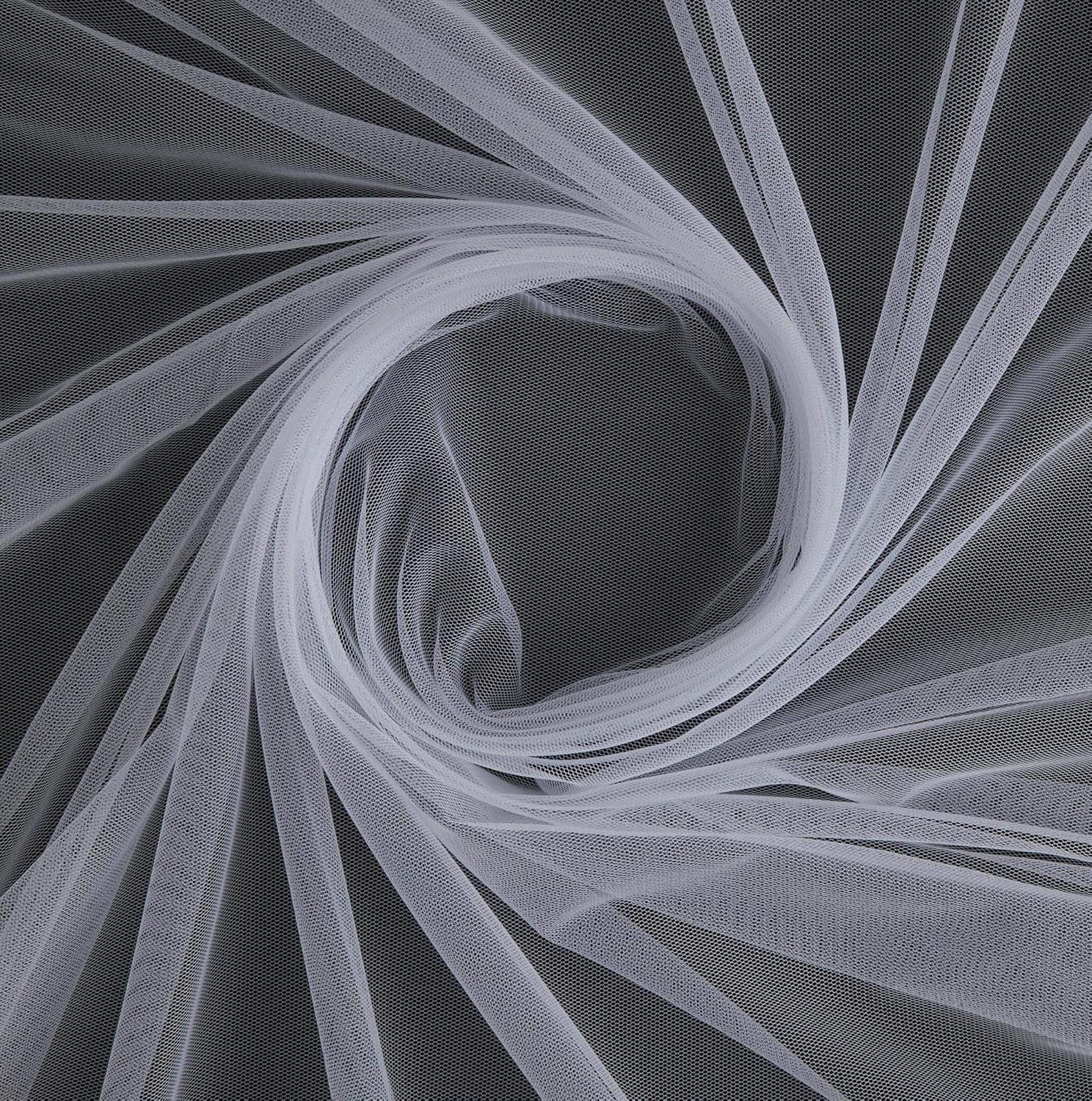 2pcs Sheer Tulle Fabric by The Yard DIY, Sewing, Wedding, Bridal