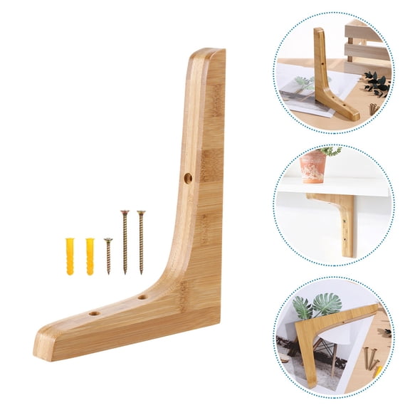 2pcs Shelf Support Bracket Wall Shelf Bracket Triangle Wooden Shelf Bracket Holder