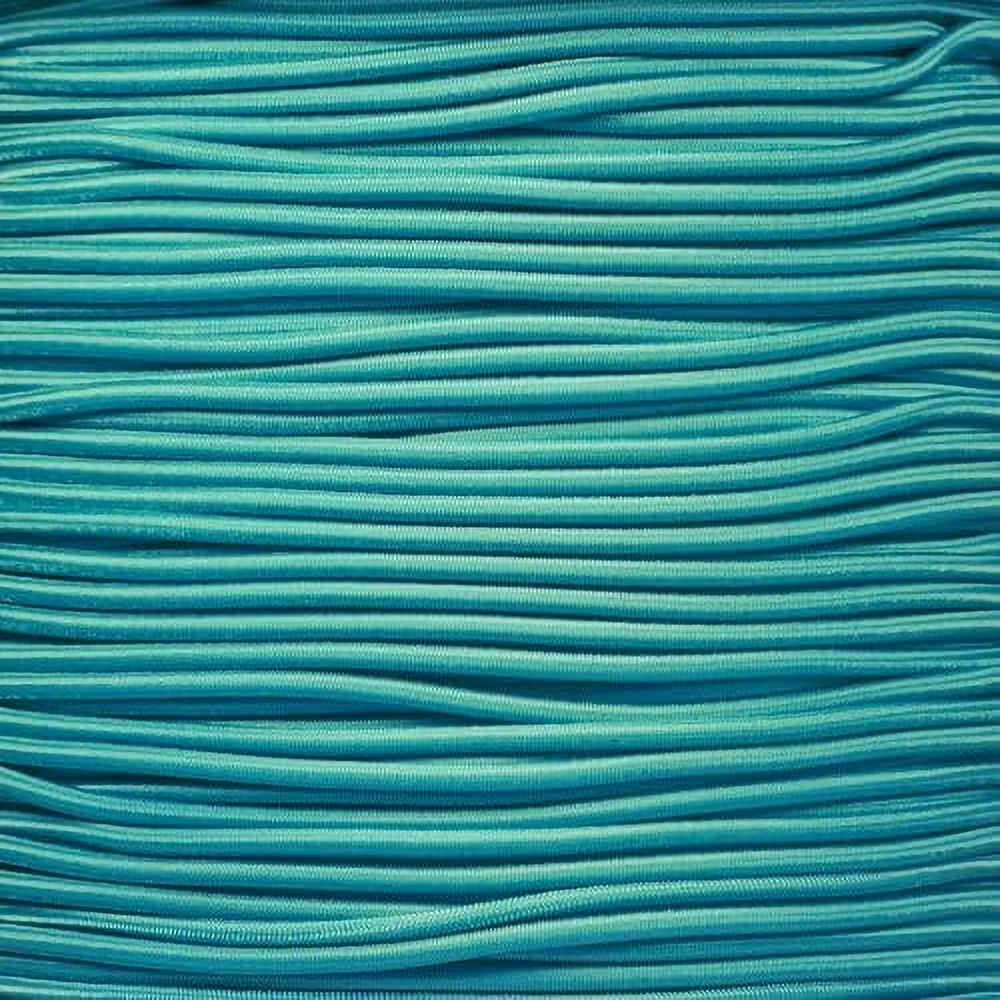 2pcs Shock Stretch Bungee Cord 1/8 Inch Diameter (10 Feet, Turquoise