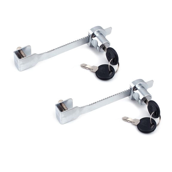 2pcs Showcases Lock with General Key Multipurpose Glass Door Lock Steel Sliding Glass Door Lock set for Glass door