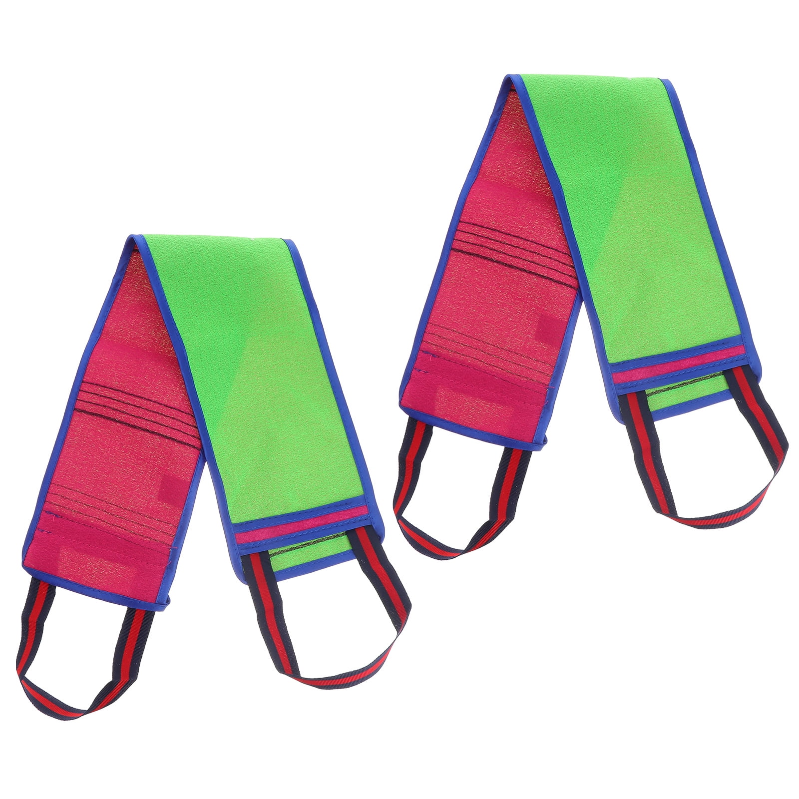 2pcs Shower Back Scrubber Long Shower Body Exfoliating Towel Sponge Pad