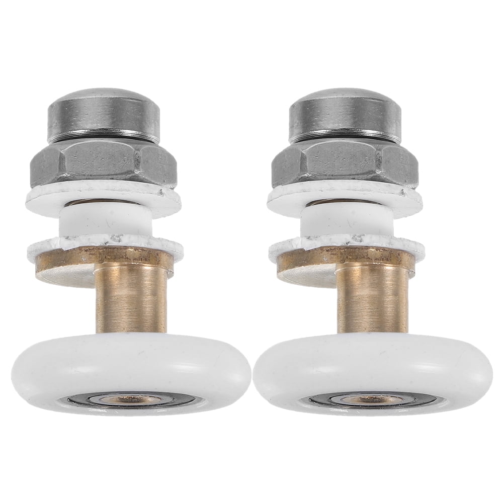 2pcs Shower Door Rollers Wheels Bathroom Glass Door Replacement Part Smooth Sliding Shower Door ...