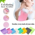 thumbnail image 1 of 2pcs Shower Exfoliating Washcloth, Homirary Shower Back Cleansing Towel, Elastic Drawstring Design, Suitable for Showering and Body Scrubbing, 1 of 8