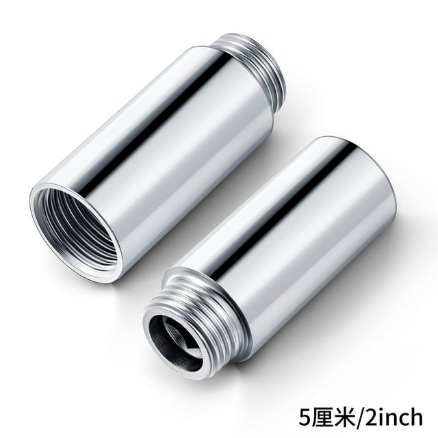 2pcs Shower Head Extender 5cm Bathroom Shower Extension Pipe Shower