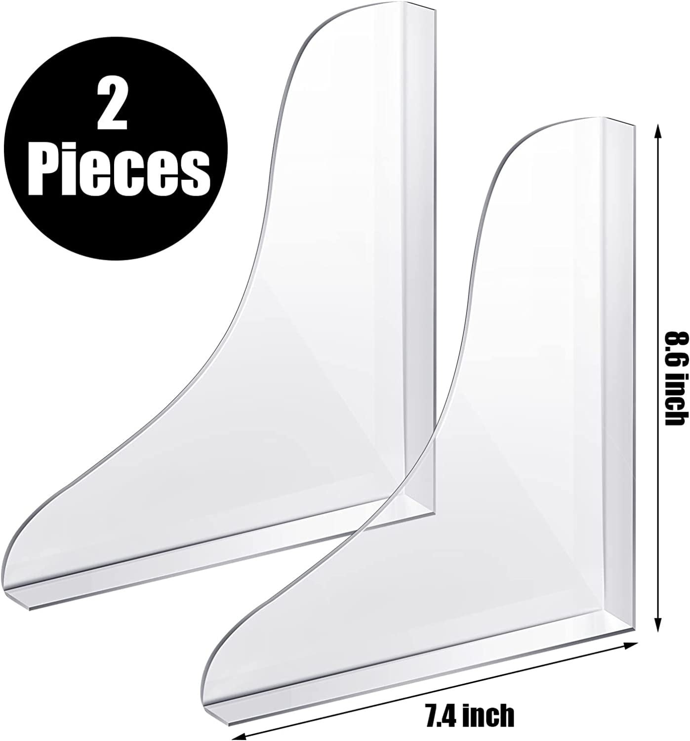 2pcs Shower Splash Guards Clear Wash Basin Splash Guards Bathtub Splash