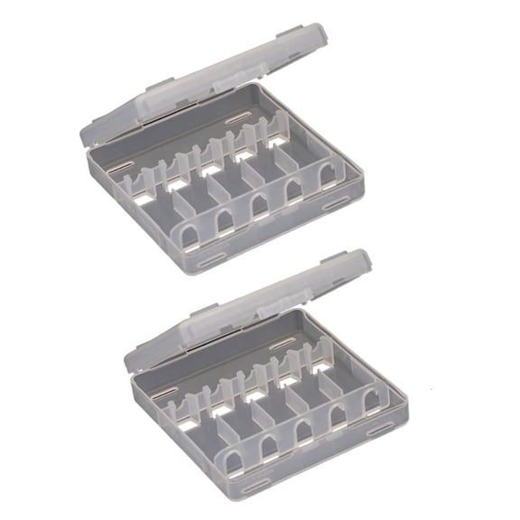 2pcs Shrimp Lure Storage Case Clear Tackle Container Squid Baits Separator Fishing Lure Box Fishing Accessories