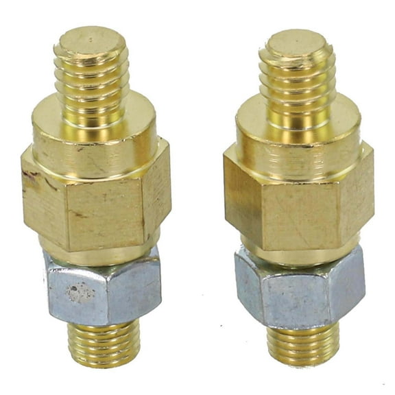 2pcs Side Post Brass Battery Terminal 3/8''×16 Bolts Standard Terminal Studs
