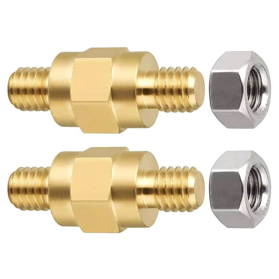 2pcs Side Post Mount Battery Terminal 3/8"-16 Bolts Adapter Stud Nut Extender Screw TAPDRA Accessory Part