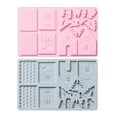 2pcs Silicone Baking Mold Cake Mold Christmas Fondant Mold Gingerbread