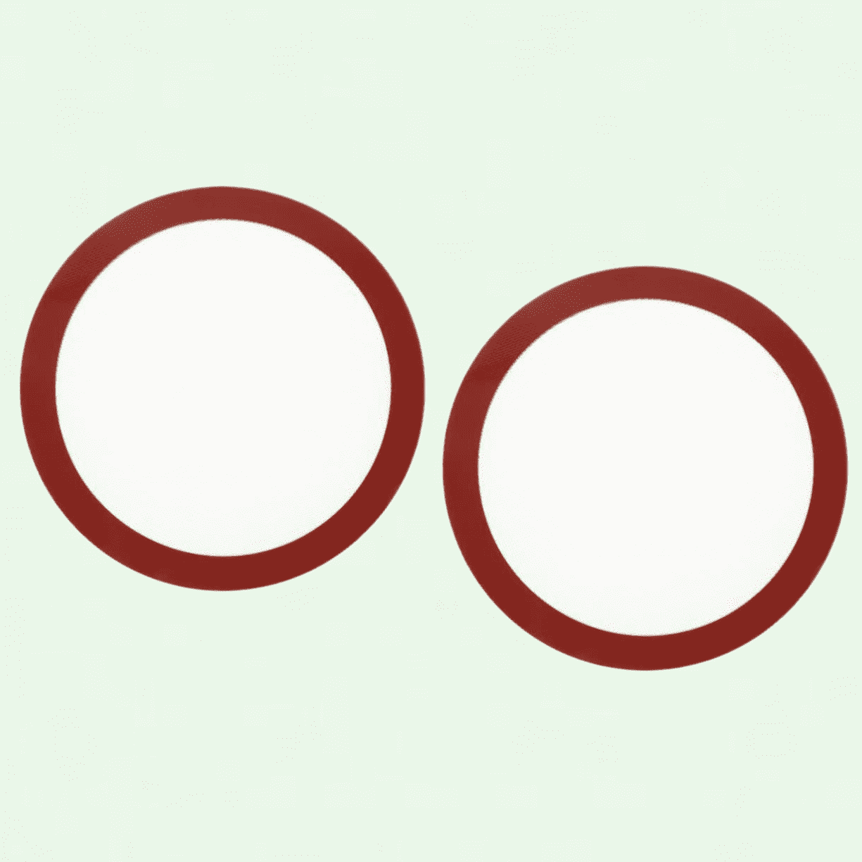 2pcs Silicone Baking Trays, Round Silicone Silica Gel Non-Stick Baking Mat for Cookie Oven, Microwave Biscuit Mat