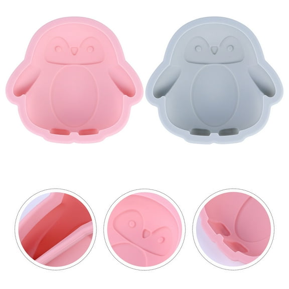 PENIKOKO 2-Piece Silicone Baking Mold Set, Colorful Non-Stick Kitchen & Party Bakeware for Cakes, Cookies, and Desserts