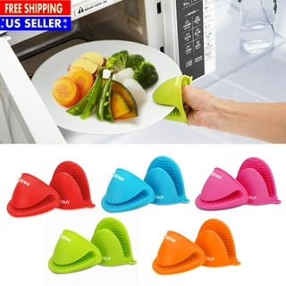 Mini Oven Mitts Gloves，Silicone Heat Resistant Cooking Pinch Mitts  Potholder Pinch Mitts, Cute Cooking Mitts Finger Protector Pot Clip for  Kitchen