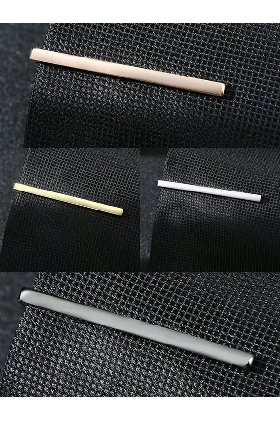 2pcs Silver Neckline Tie Clip Classic Delicate Narrow Style Versatile Tie Bar Suitable For Men s Daily Wear