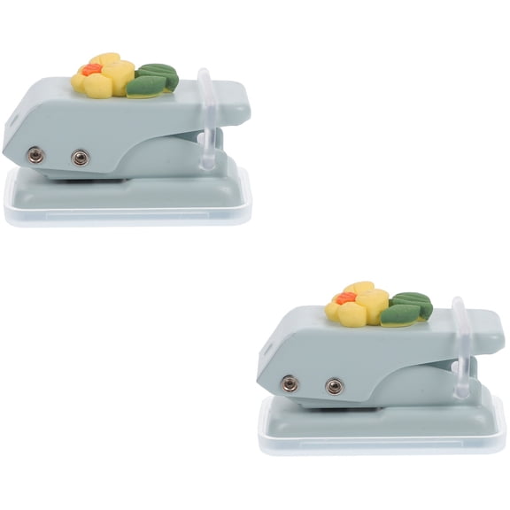 2-Pack Manual Single Hole Paper Puncher for Loose Leaf, Reusable Office and Home Paper Hole Punch Tool