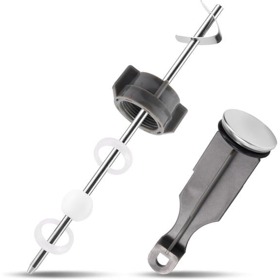 2pcs Sink Drain Parts, Including Pop-Up Stopper & Pivot Rod Replacement Bathroom Repair Kit Compatible with Price Pfister Popular Band