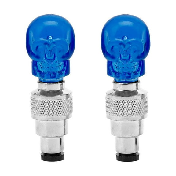 2pcs Skull Shape for Valve Cap LED Light Wheel Tyre Lamp For Car Motorbike Bike