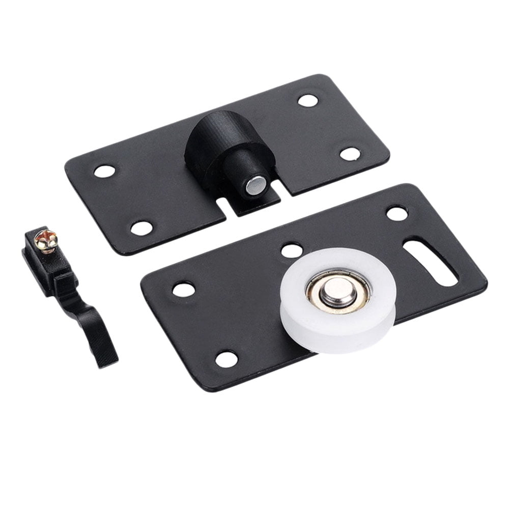 2pcs Sliding Door Pulleys Gate Guide Rail Sliding Door Roller Door