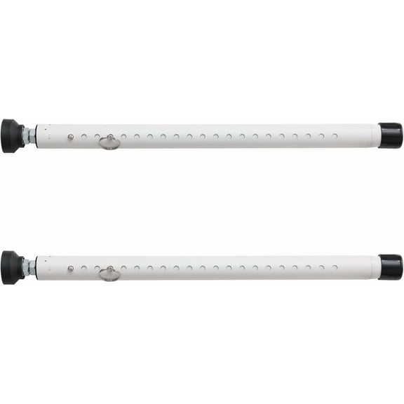 2pcs Sliding Door Security Bar, Adjustable Window Security Locks with Rubber Tips 17-50inch, Patio Door Security Lock Black for Home Apartment