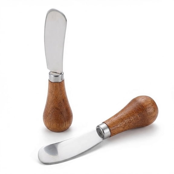 2pcs Small Cream Cheese Spreader Knives Set,Stainless Steel Butter Knife Spreader for Cocktail,Condimets,Dips,Appetizers,Jam,Pastry,Sandwich,Toast,Bagel,Charcuterie Board Serving Party Supplies