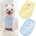 thumbnail image 1 of 2pcs Small Dog Sweaters with Leash D-Ring Fleece Warm Puppy Sweater Fall Winter Pet Coat Dog Clothes for Small Medium Dogs,Cats (Pink-Green, L(9-13lb)), 1 of 6