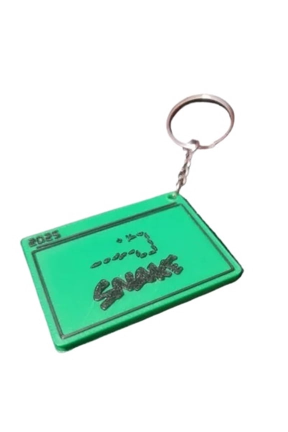 2pcs Snake Keychain 3D Printed Keychain Toy Gift