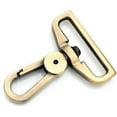 thumbnail image 1 of CRAFTME STUDIO Snap Hooks Swivel Push-Gate Lobster Clasps for Bags & Crafts SRCH(2-Piece, 1.5 Inches, Brushed Brass), 1 of 5