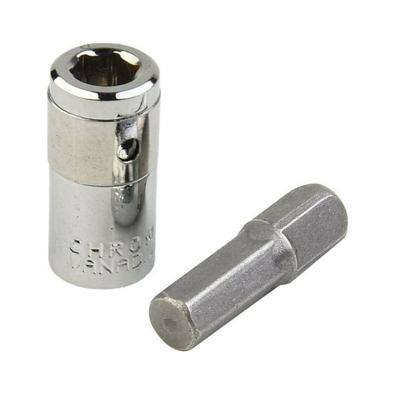 2pcs Socket Adapter Converter Set 1/4" Hex Shank To 1/4" Square Driver Tool And 1/4" Square Drive To 1/4" Hex Shank Adapter