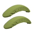 thumbnail image 1 of 2pcs Soft Chair Arm Rest Covers Stretchable Office Chair Armrest Slipcovers - Green, 1 of 7