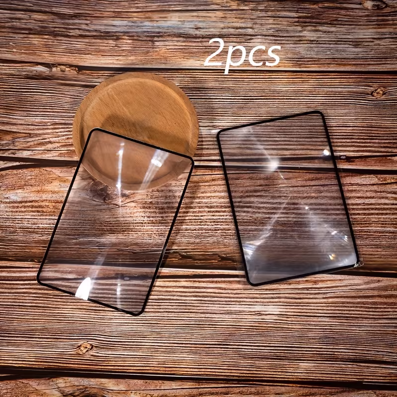 2pcs Solar Fire Starter Cards with PVC Fresnel Lens, Battery-Free High-Efficiency Solar Concentration for Camping Picnic Emergency