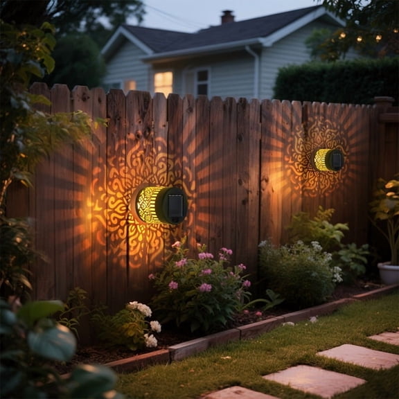 2pcs Solar Wall Light Outdoor, Waterproof Motion Sensor Security Light with Warm White LED, Automatic Dusk to Dawn, Black Iron Cage Lantern for Porch, Patio, Gate, Yard, No Wiring Needed