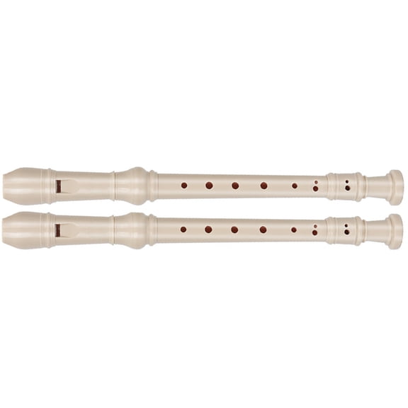 2pcs Soprano Recorder Resin 8 Hole Recorder Instrument for Beginners Kids Adults