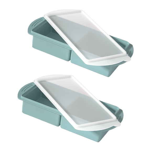 2pcs Space Saving Interlocking Cold Brick Forms For refrigerator Organization