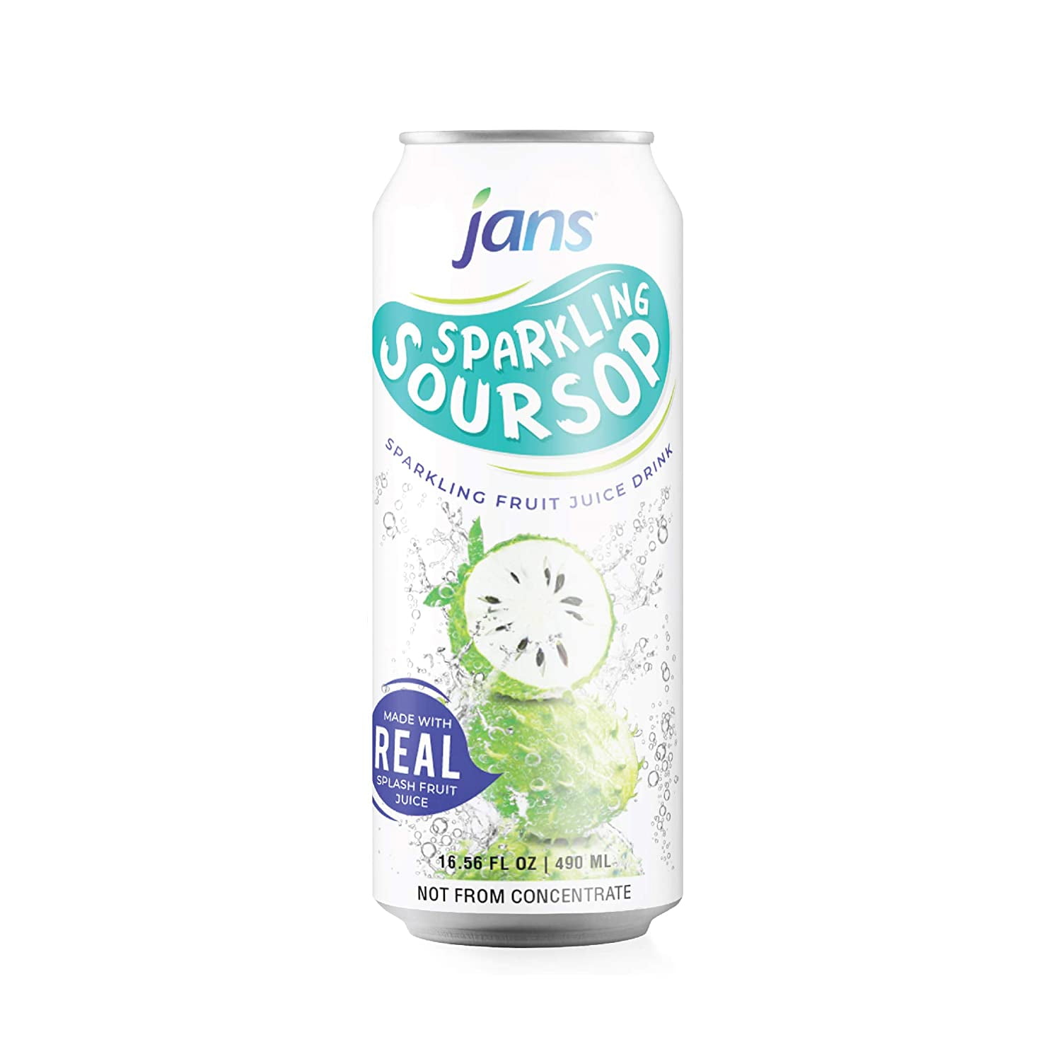 2pcs Sparkling Soursop/Guanabana Juice, 16.57 fl oz ReadytoGo in a
