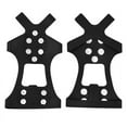 thumbnail image 1 of 2pcs Spike Ice Cleats for Shoes – Anti-Slip Snow and Ice Grips | Durable Silicone, Easy to Use | Size L (Fits 40-44 EU) | Black/Silver | 2-Pack | Ideal for Hiking, Skiing, Walking on Ice, 1 of 9