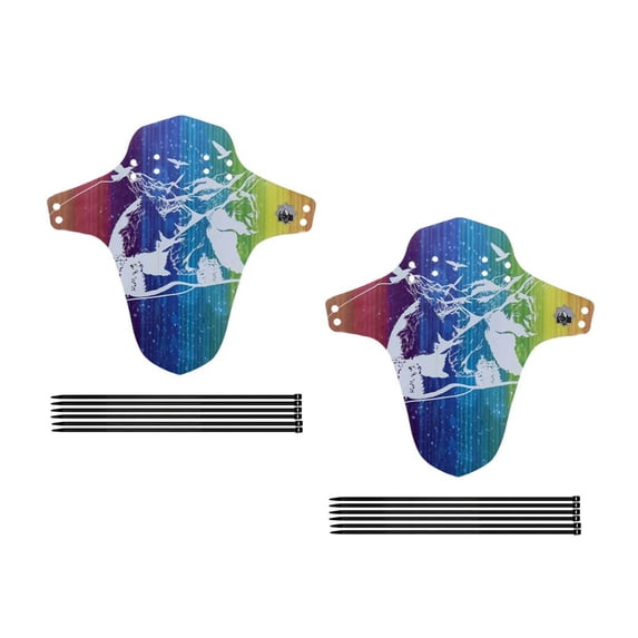 2pcs Splashes Proof Bike Mudguards High Strengths Bike Mudflaps Cycling Mudguards for Reducing Wind Resistances