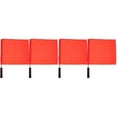 thumbnail image 1 of 2pcs Sports Referee Flag Red Hand Flag Track and Field Flag 2pcs Linesman Official Flag for Soccer Volleyball Football Patrol Performance, 1 of 6