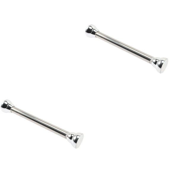 2pcs Adjustable Spring Tension Shower Curtain Rods, Telescoping Expandable Closet Rods for Bathroom and Home