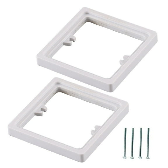 2pcs Square Spacer Frame Plate 10MM Single Socket Spacer Socket Light Switch Surround Single Plug= Socket With Screw Home Decor