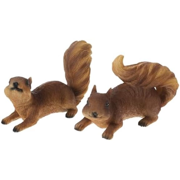 2pcs Squirrel Outdoor Statues, Hanging Squirrel Garden Decor Resin Statues Garden Statues for Outside$$Garden & Patio