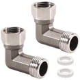 thumbnail image 1 of Lerpwige 2pcs Stainless Steel Point Connectors 1/2Inch for Plumbing Applications, 1 of 8