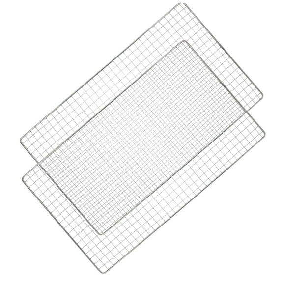 2pcs Stainless Steel BBQ Mesh Grillspachtel