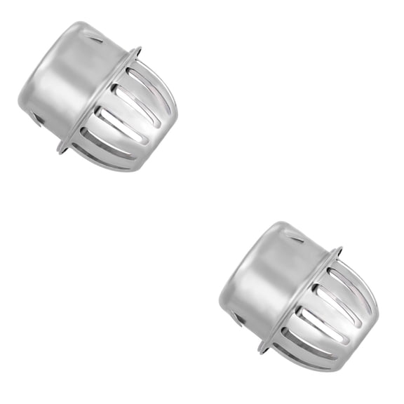 2pcs Stainless Steel Balcony Floor Drain Round Anti-Blocking Water Draining Ground Leakage for Home (75mm)