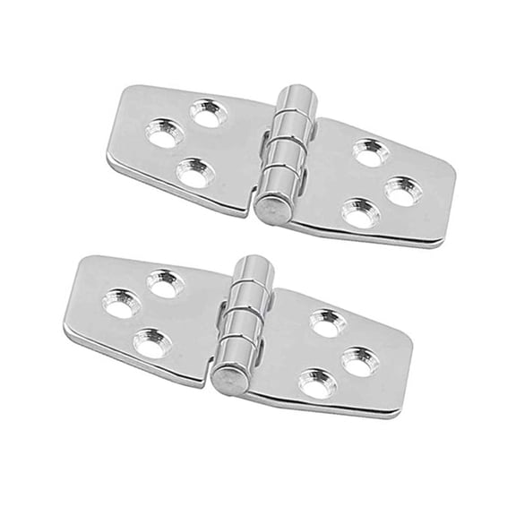 2pcs Stainless Steel Boat Cabin Flush Door Hinge Stamp Strap Hinge